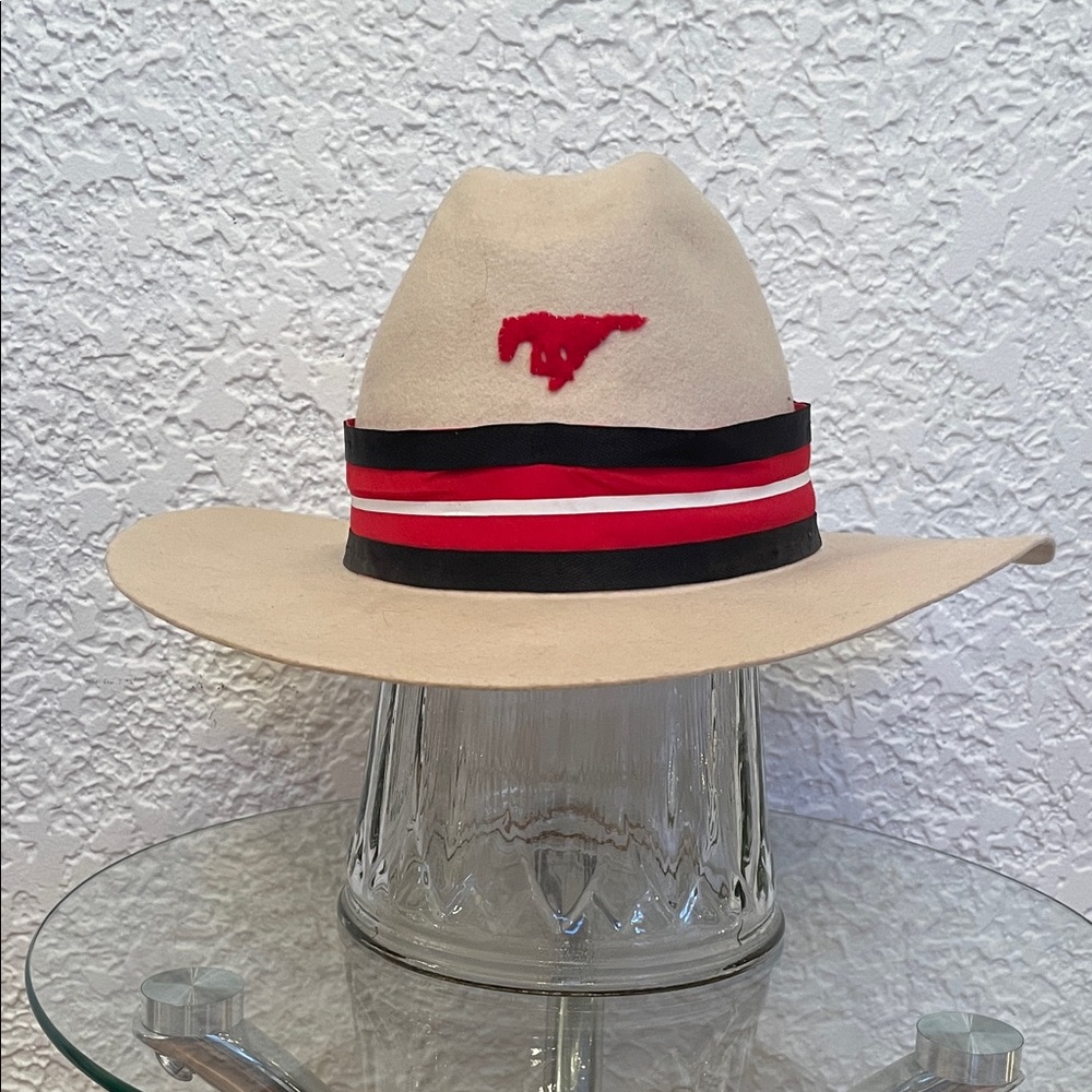 Vintage CALGARY STAMPEDERS Custom Made Cowboy Hat CFL Football Sports Collector